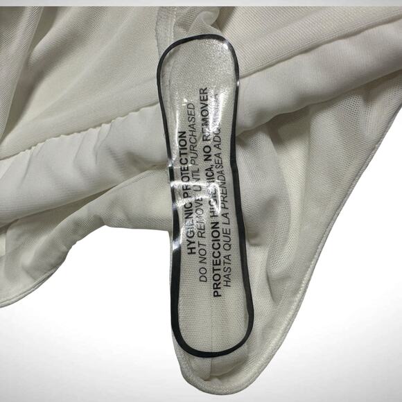 Alice + Olivia Size XL Classic Harmon Cami Strap Bodysuit White Satin Minimalist - Picture 5 of 11